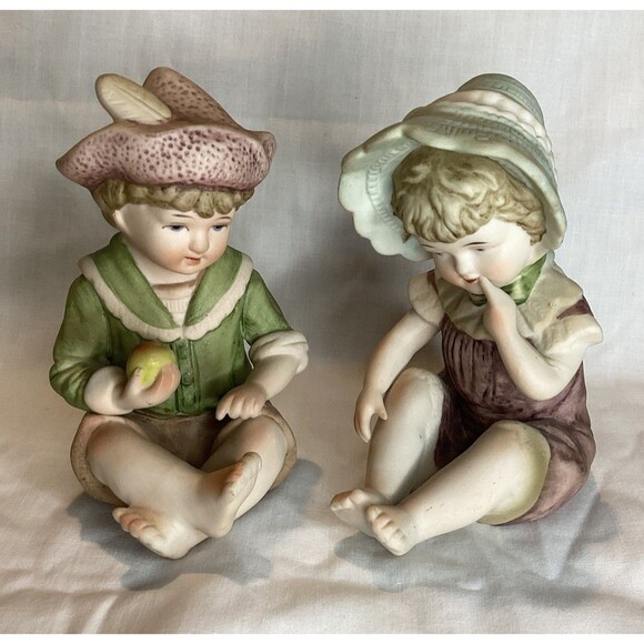 Vintage Ceramic Andrea by Sadek Piano Babies - 6682 Design 4.5" Cute Home Decor - Picture 1 of 16